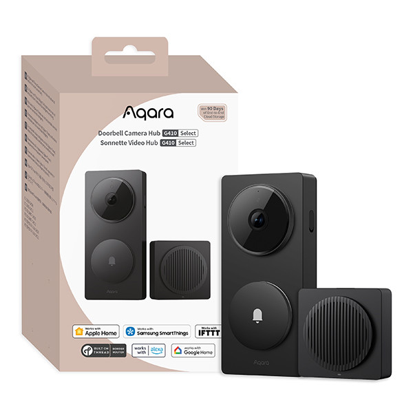Aqara Doorbell Camera Hub G410 Select | 2K | Zwart Aqara 123led.nl